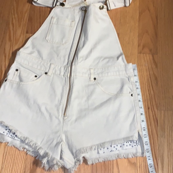 Free People We the Free Sunkissed Denim Short Overalls 12 - Picture 8 of 11